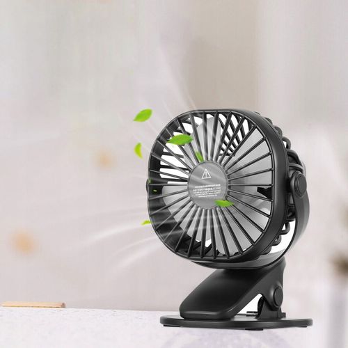 MINI WENTYLATOR NA KLIPS STOŁOWY CICHY USB REGULACJA 360° Z AKUMULATOREM na Arena.pl