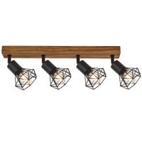 Loftowe reflektorki czarne Zeus 3140 druciana lampa sufitowa belka