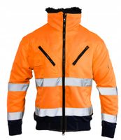 Kurtka robocza odblask BOMBER 3w1 orange XXL