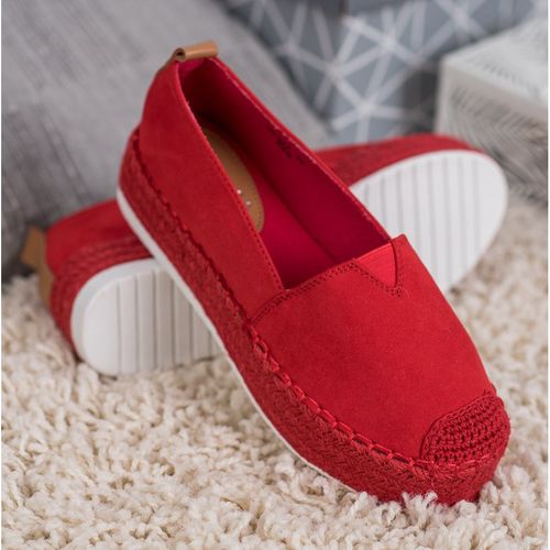 Czerwone Espadryle Na Platformie r.41 na Arena.pl