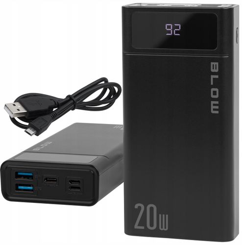 POWERBANK 20000 mAh 22,5W POWER BANK QC PD USB-C SZYBKI BEZPIECZNY POJEMNY na Arena.pl