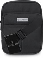 Saszetka męska na ramię mała torba sportowa do pracy czarna lekka ZAGATTO