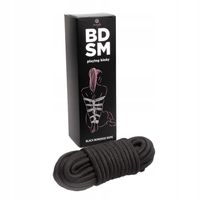 Lina, sznur do krępowania, zabawy BDSM. Czarna.