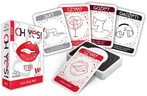 GRA DLA PAR wyzwania dla par OH YES! RED erotyczna PREZENT na Walentynki na Arena.pl