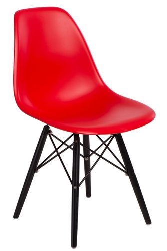 Krzesło P016W PP czerwone/black D2 na Arena.pl