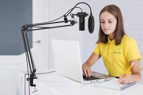 MIKROFON DO KOMPUTERA FIFINE T669 USB ZESTAW STATYW STUDYJNY RAMIĘ POPFILTR na Arena.pl