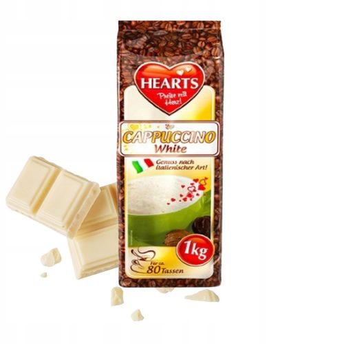 Kawa cappuccino Hearts WHITE 1 kg na Arena.pl