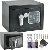 SEJF ELEKTRONICZNY DOMOWY NA KOD SZYFR MEBLOWY + 2 KLUCZE ZESTAW MONTAŻOWY