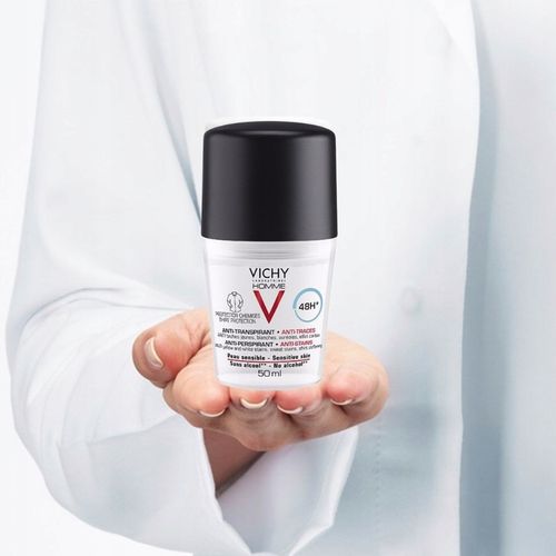 Vichy Antyperspirant Homme Anti-Traces Protection Przeciw Śladom 48H 50ml na Arena.pl