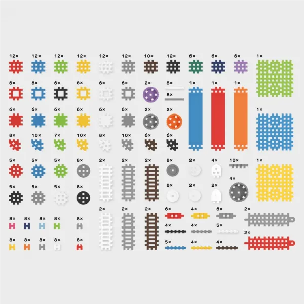 Klocki mini waffle Konstruktor Expert, 501 elementów zdjęcie 3