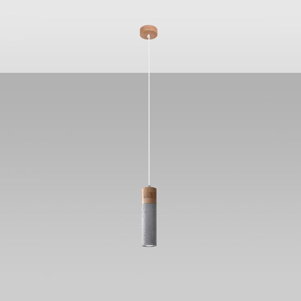 Lampa wisząca ZANE 1 szara zdjęcie 2