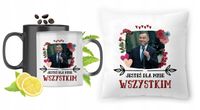 Andrzej Duda Zestaw Kubek Magiczny + Poduszka Z Nadrukiem Ze Zdjęciem