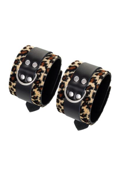 Anonymo handcuffs, PU leather, print, 19.5 cm zdjęcie 4