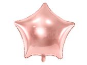 Balon foliowy gwiazda rose gold duża, 70 cm