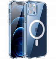 Etui do iPhone 12 WZMACNIANE MAGSAFE ANTI SHOCK CLEAR + SZKŁO 9H