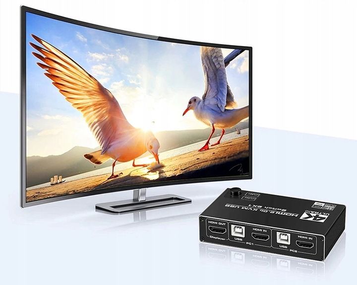 Przełącznik KVM HDMI 2.0 USB Switch 4K/60Hz 3xUSB zdjęcie 3