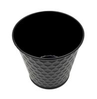 DONICZKA OSŁONKA METALOWA NA DONICZKĘ CZARNA 11 cm