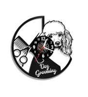 Zegar ścienny z płyty winylowej Pudel 165.2