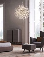 Silver Deluxe Lampa wisząca Żyrandol Glamour Silver 12 Vildevik