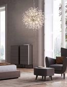 Silver Deluxe Lampa wisząca Żyrandol Glamour Silver 12 Vildevik