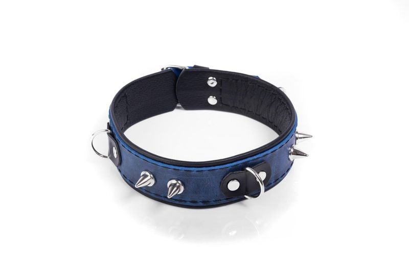 Obroża- Collar Crazy Horse Blue, Big zdjęcie 1
