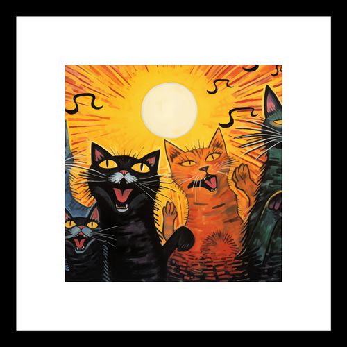 Plakat 20x20cm Kocie Koncertowanie na Arena.pl