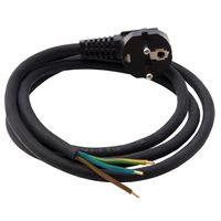 Przewód przyłączeniowy z wtyczką kątową 936-35K OW 3x1,5 guma czarny 3m VIPLAST