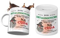 Dla Detalingowca Zestaw Kubek + Skarbonka Prezent Z Nadrukiem Ze Zdjęciem