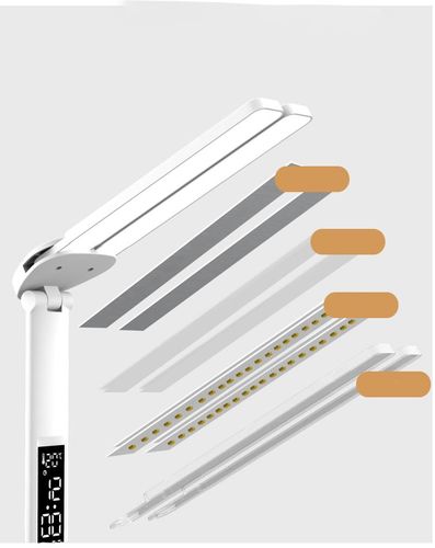 Lampka biurkowa biurowa LED z wyświetlaczem LCD nowoczesna z organizerem na Arena.pl