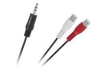 KPO3872 Kabel Jack 3.5 wtyk-2 gniazda RCA 25cm
