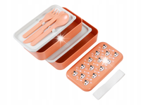 Pojemnik podróżny lunchbox dwie przegrody 1.2l Bento pudełko Cat lovers