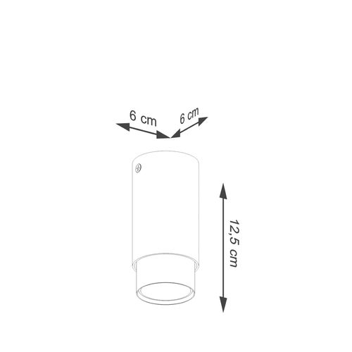 Plafon NERO 12,5 czarny/złoty na Arena.pl