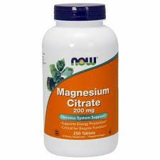 Now Foods Magnesium Citrate suplement diety 250 tabletek zdjęcie 1