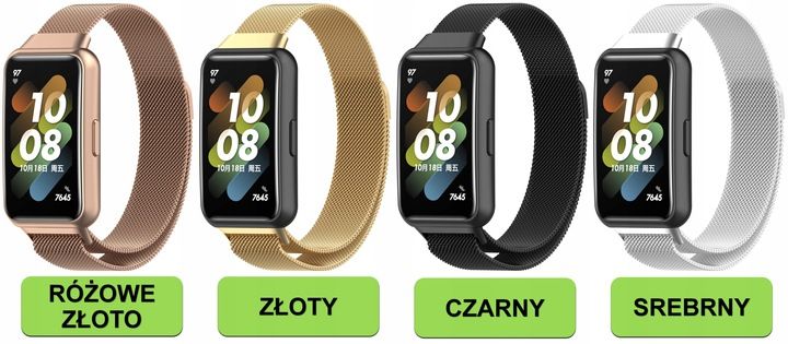 PASEK BRANSOLETA MILANESE DO HUAWEI BAND 7 zdjęcie 2
