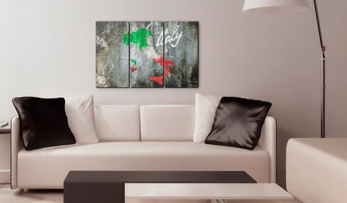 Obraz - Artystyczna mapa Włoch - tryptyk Rozmiar - 60x40 na Arena.pl