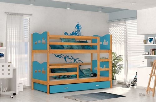 Łóżko MAX 2 olcha Kolor - Biel na Arena.pl