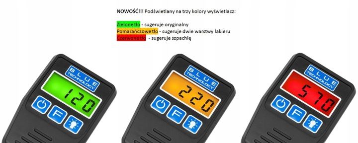 Miernik grubości lakieru MGR-13-FE BLUE TECHNOLOGY zdjęcie 2