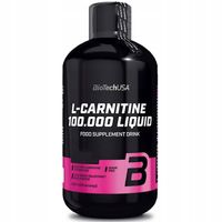 BioTech USA L-Carnitine 100.000 Liquid 500 ml L-Karnityna w płynie Wiśniowy
