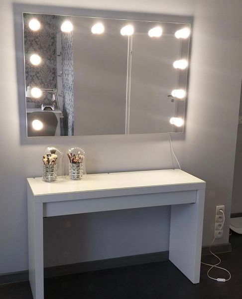 Lustro wizażowe, makijażowe, make up,do wizażu 120-80 wiszace zdjęcie 5