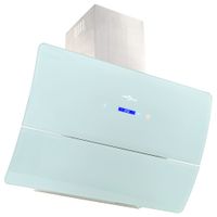 Ścienny okap kuchenny, stal nierdzewna, 756 m³/h, 90 cm, biały