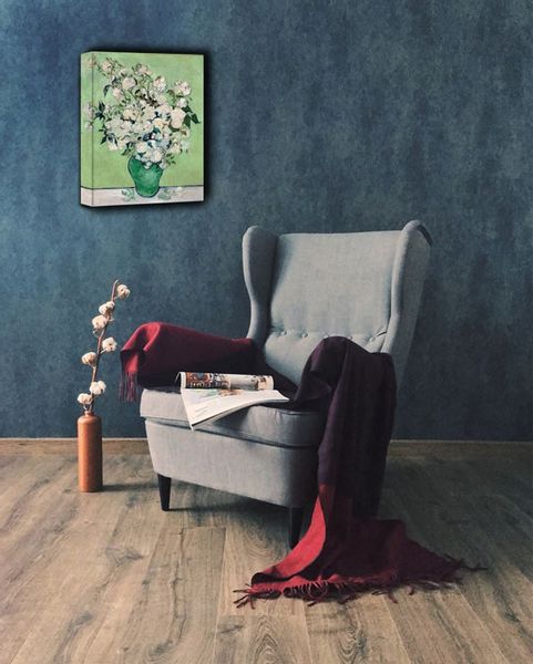 Roses, Vincent van Gogh - obraz na płótnie 50x70 cm zdjęcie 2