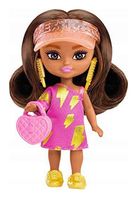 BARBIE EXTRA MINI MINIS Lalka Brunetka czapka z daszkiem Mattel HPH20