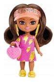 BARBIE EXTRA MINI MINIS Lalka Brunetka czapka z daszkiem Mattel HPH20