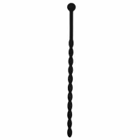 sinner gear dilator silikonowy falisty, czarny, bezpieczny uchwyt