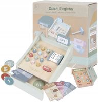 LITTLE DUTCH DREWNIANA KASA SKLEPOWA + BANKNOTY