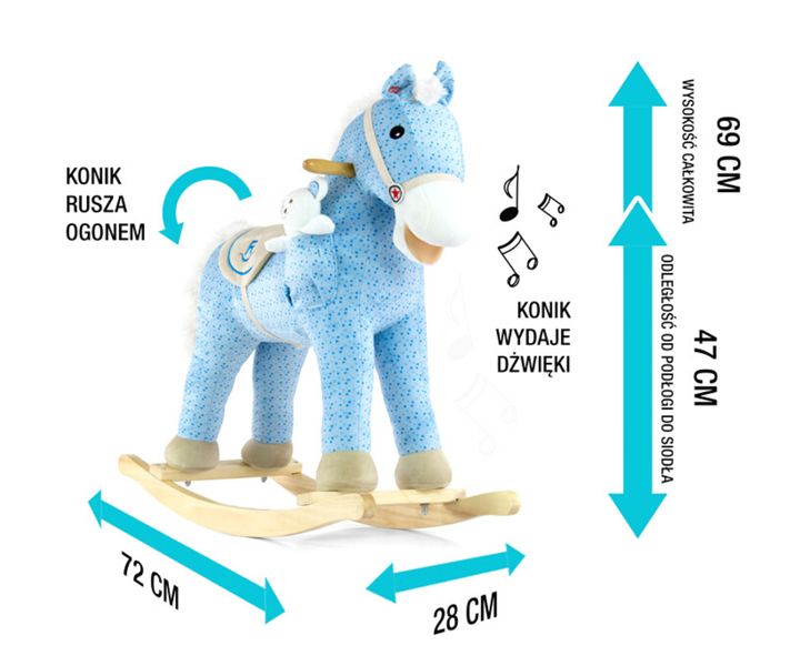 MILLY MALLY 0462 Koń Pony blue zdjęcie 14