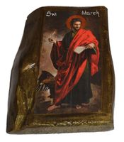 Ikona Święty Marek patron pisarzy, notariuszy murarzy, koszykarzy szklarzy