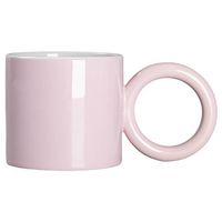 Kubek 280 ml z okrągłym uszkiem do sublimacji - różowy