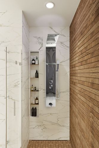 Bateria panel prysznicowy chromowany na Arena.pl