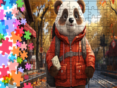 Puzzle tradycyjne Zwierzęta - Panda